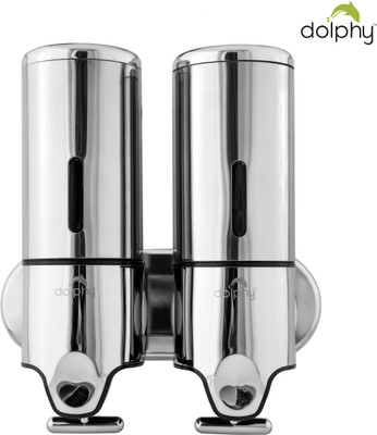 

Dolphy 500 ml Soap, Shampoo, Conditioner Dispenser(Silver)