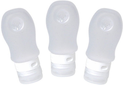

Meded Silicone Travel Tubes Medium Size White 60 ml Shampoo, Conditioner, Lotion Dispenser(White)