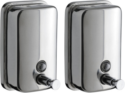 

Dolphy 500 ml Soap Dispenser(Silver Pack of 2)