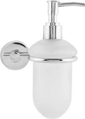KRM Stylish Make 250 ml Soap, Shampoo Dispenser(Silver, White)