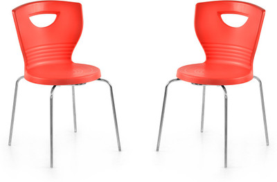 

Nilkamal Plastic Living Room Chair(Finish Color - Red)