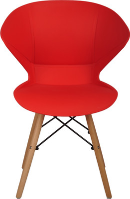 Bharat Furniture Frog Plastic Living Room Chair(Finish Color - Red)
