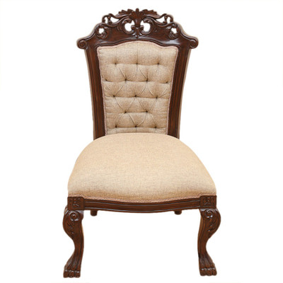 

ExclusiveLane Teak Wood Solid Wood Living Room Chair(Finish Color - Walnut Brown)