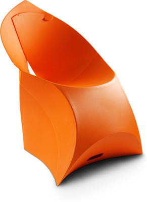Flux Plastic Living Room Chair(Finish Color - Bright Orange)