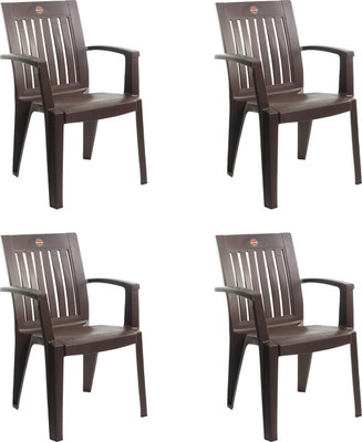Buy cello Prominent Plastic Outdoor Chair I Brown Set of 4 Pre