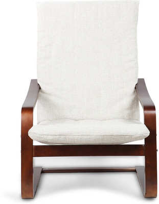 

HomeTown Nero Chair Beige Fabric Living Room Chair(Finish Color - Brown)