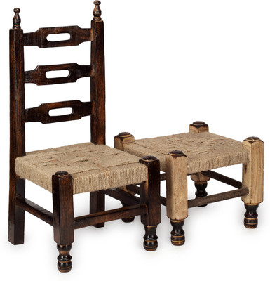 

Onlineshoppee Solid Wood Living Room Chair(Finish Color - Natural Wood)