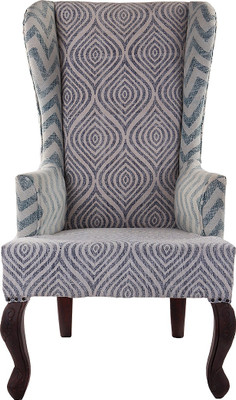 

Natural Fibres Export Fabric Living Room Chair(Finish Color - Dark Brown)