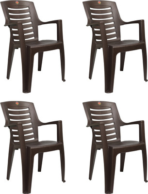 

Cello Furniture Plastic Living Room Chair(Finish Color - Ice Brown)
