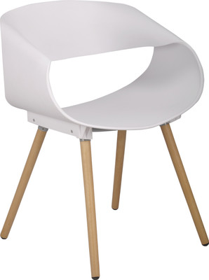 

Bharat Furniture Bella Plastic Living Room Chair(Finish Color - White)