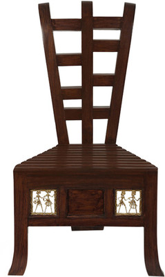 

ExclusiveLane Solid Wood Living Room Chair(Finish Color - Walnut Brown)