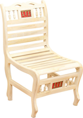 

ExclusiveLane Teak Wood Solid Wood Living Room Chair(Finish Color - Creamish White)