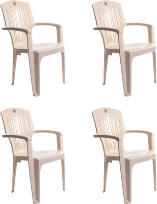 

Cello Furniture Plastic Living Room Chair(Finish Color - Beige)