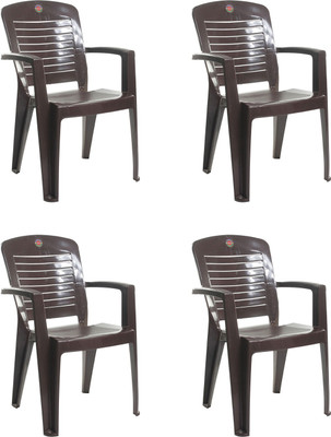

Cello Furniture Plastic Living Room Chair(Finish Color - Ice Brown)