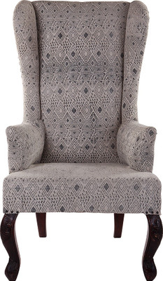 

Natural Fibres Export Fabric Living Room Chair(Finish Color - Dark Brown)