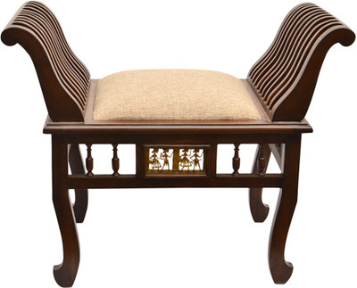 ExclusiveLane Teak Wood Solid Wood Living Room Chair(Finish Color - Walnut Brown)