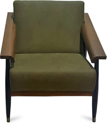 

Black Square Solid Wood Living Room Chair(Finish Color - mellamine glossy)