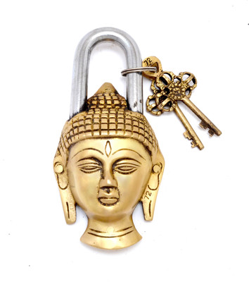 

Handecor Buddha Design Golden Functional Padlock(Golden)