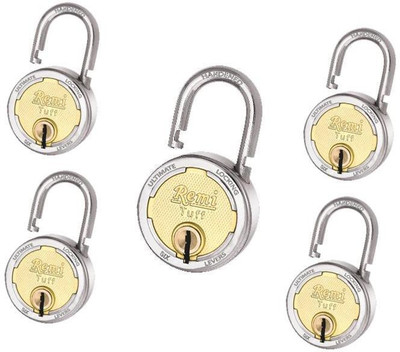 

Remi tuff lock 4 key 69mm Padlock(Chrome)