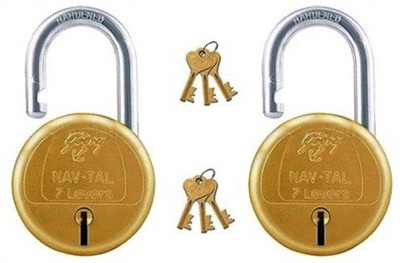Godrej Navtal 7 Levers Hardened Lock(Gold)