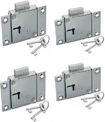

Godrej UNIVERSAL CUPBOARD PACK OF 4 (75MM) Lock(Silver)