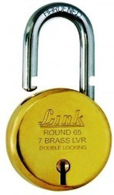 Link Round Brass 65 Padlock(Black)