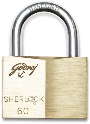 

Godrej Sherlock 60 mm (Blister)- Set of 2 Padlock(Gold)