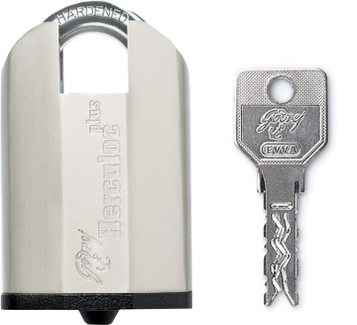 

Godrej 3KS Herculoc Plus Satin Nickel Lock(Silver)