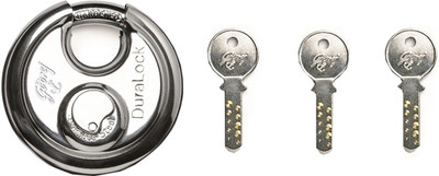 

Godrej Duralock 3 Keys 90 mm Lock(Silver)