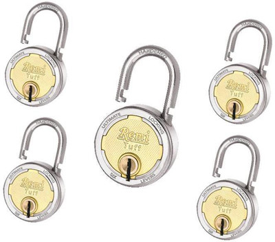 Remi Tuff50mmpackof5 Padlock(Chrome)
