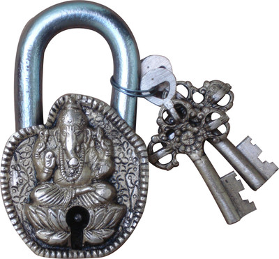 32% OFF on Aakrati Lord Ganesha of Brass Padlock(Yellow)