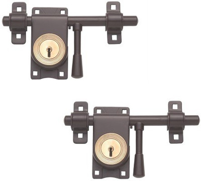 

Harrison Iron Rod Lock (Single & Double Door)(Rod/Aldrop Locks/85) Lock(Brown)