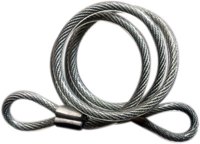 

Moonflower STEEL ROPE Cable Lock(Silver)