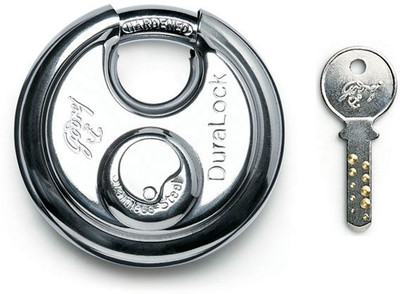 Godrej Dura - 3 Keys (90 mm) Padlock(Silver)