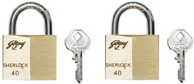 

Godrej Sherlock 40 mm (Carton) Lock(Gold, Silver)