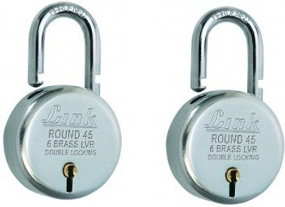 

Link+ Round Bcp 45 (Pack of 2) Padlock(Silver)
