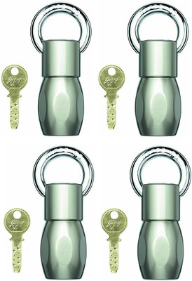 

Godrej ultra scorpio lock (pack of 4) Padlock(Silver)