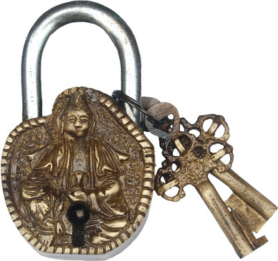 36% OFF on Aakrati Antique In Antique Finish of Brass By Aakrati Padlock(Brown)