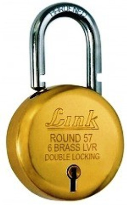 

Link+ Round Lock Brass 57 Padlock(Gold)