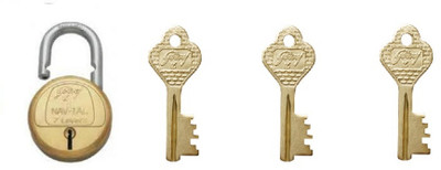 

Godrej 7 Levers Deluxe Hardened - 3 keys Lock(Gold, Silver)