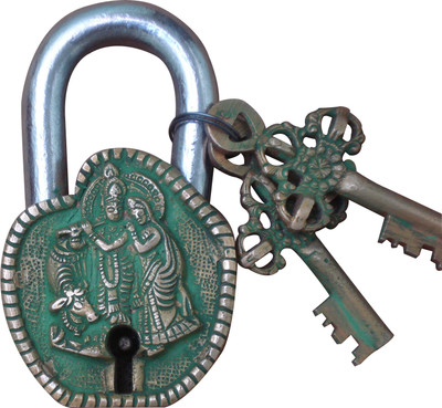 36% OFF on Aakrati Aakrati Brassware Pad Locks of Radha Krishna Padlock(Brown)