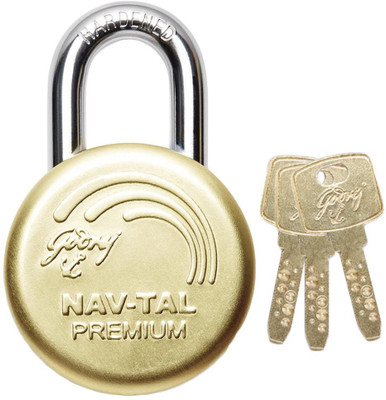 

Godrej NAVTAL PREMIUM DELUXE HARDENED Padlock(GOLDEN)