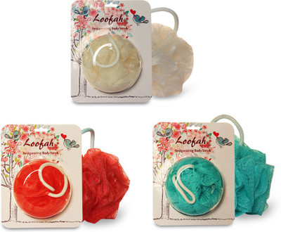 

Loofah Loofah(Pack of 3), Green;red;white