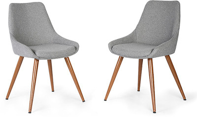 

Urban Ladder Rickman - Set of 2 Fabric Lounger(Finish Color - Grey)