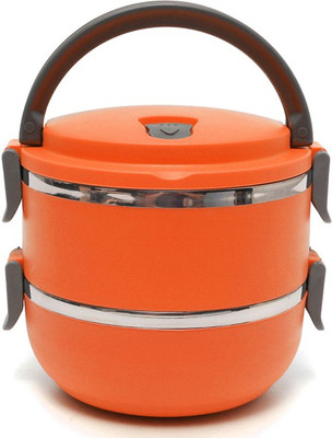 

Bento B-11 2 Containers Lunch Box(1400 ml), Orange