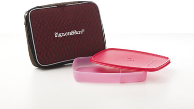 

Signoraware Slim Lunch Box with Bag 1 Containers Lunch Box(610 ml), Pink