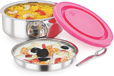 

Nano Nine 1pc Insulated Lunch Box CITIZEN 1 Containers Lunch Box(650 ml), Silver