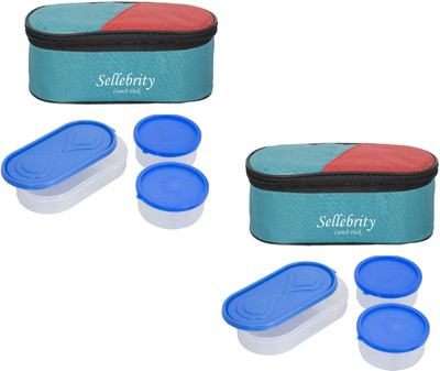 

Sellebrity Combo 3 Green 6 Containers Lunch Box(1300 ml)