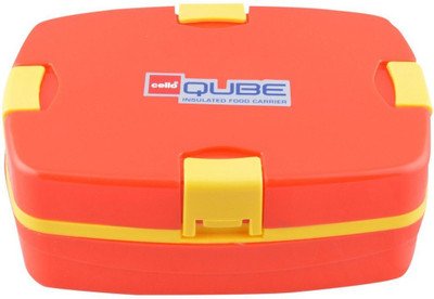 

Cello World Qube Rectangle 1 Containers Lunch Box, Red