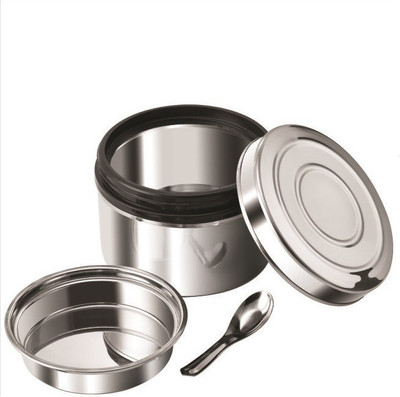 

Nano Nine Local Byte Stainless Steel Insu-single, Medium 1 Containers Lunch Box(450 ml), Silver